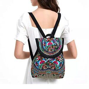 Embroidered Cute HandBag/ Backpack for Women (Medium Size)